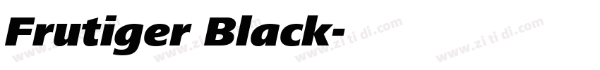 Frutiger Black字体转换 Frutiger Black字体转换